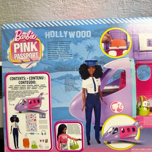 Barbie Airplane Adventures Playset with Pilot Doll & 15+ Accessories BRAND - Picture 6 of 8